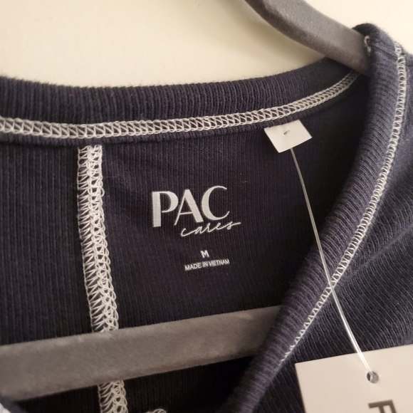 Pacsun PacCares Trusting Black Exposed Seams Ribbed Short Sleeve Crop Top - Picture 7 of 8